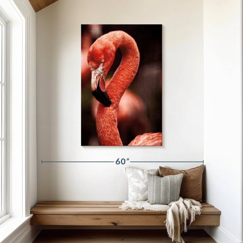 Brampt Caribbean Flamingo II, 45" H x 30" W
