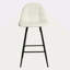 Tabourets de comptoir, ensemble de 2 tabourets de bar avec dossier et repose-pieds, tabourets de bar modernes de hauteur comptoir en métal pour le bar de cuisine à domicile, chaises de tabouret sans accoudoirs