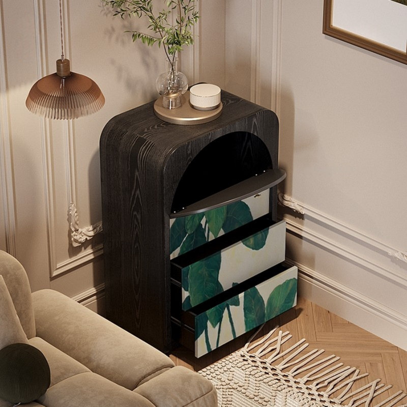 Three-Drawer Single-Door Storage Cabinet
