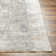 Everly Oriental Machine Made Power Loomed Polyester Area Rug in Taupe