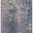 3' X 5' Teal Blue And Plum Abstract Washable Indoor Outdoor Area Rug