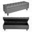 Faux Leather Upholstered Storage Bench-1250002983