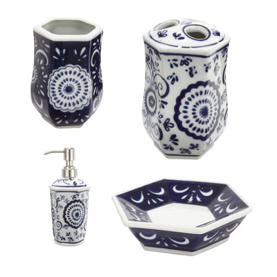 Ensemble d'accessoires de bain 4 pièces Saharrah
