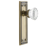 Mission Plate with Crystal Door Knob