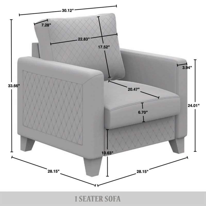 Velvet Upholstered Chair, Gray Polyester