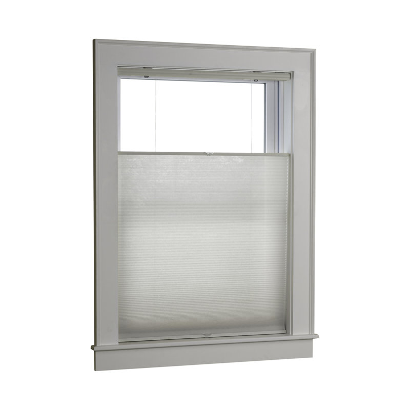 Hewish Cordless Semi Sheer Pleated Shade, White, 26" W 