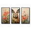 Curious Floral Rabbit Meadow I - Lapin, art mural animal-1805046958-1805046957