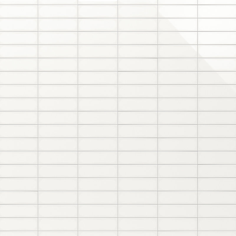 Carrelage mural en porcelaine polie 3,93 po x 11,81 po Remington (caisse de 13,55 pieds carrés / caisse), Blanc