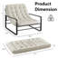 Chaise d'appoint, fauteuil en sherpa pour le salon, chaises d'appoint modernes Mid-Century, chaise de chambre Boucle Reading-908421936-908421943