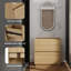 Base de meuble-lavabo 30 po avec rangement à deux tiroirs-122908664