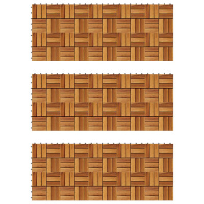 Carreaux de terrasse 11,8 po x 11,8 po Acacia