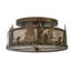 Rustic Lodge 2 - Light Semi Flush Mount