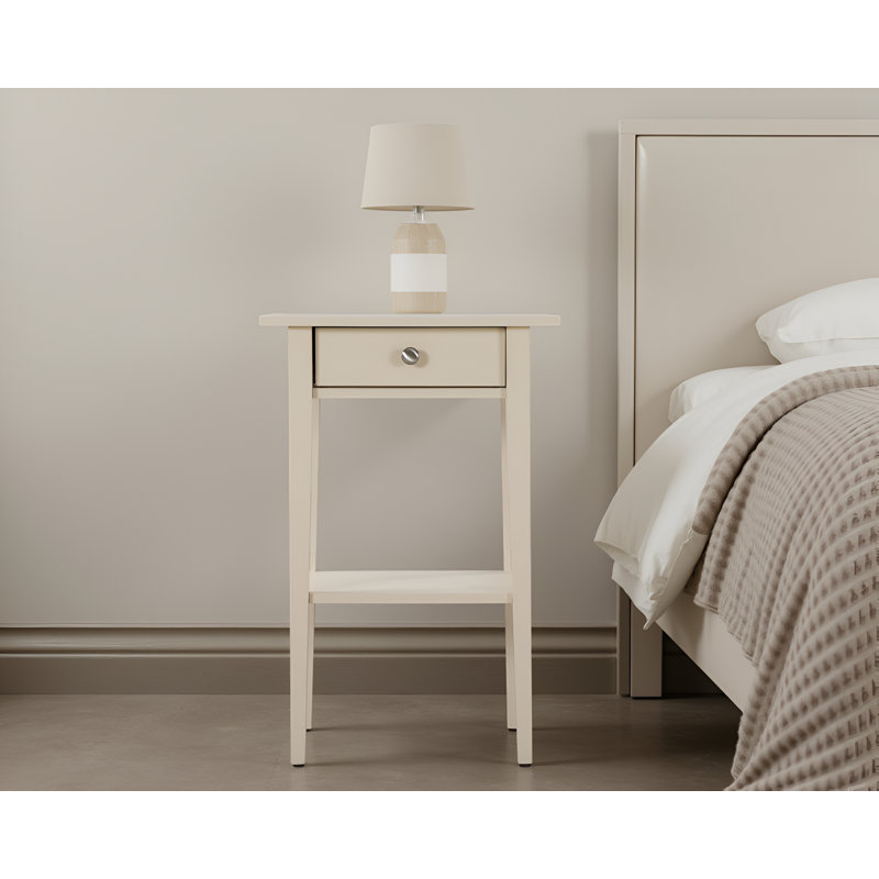 Table de chevet beige Nowra, Beige