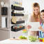  Support à épices magnétique pour réfrigérateur, organisateur de cuisine et tablette de rangement
