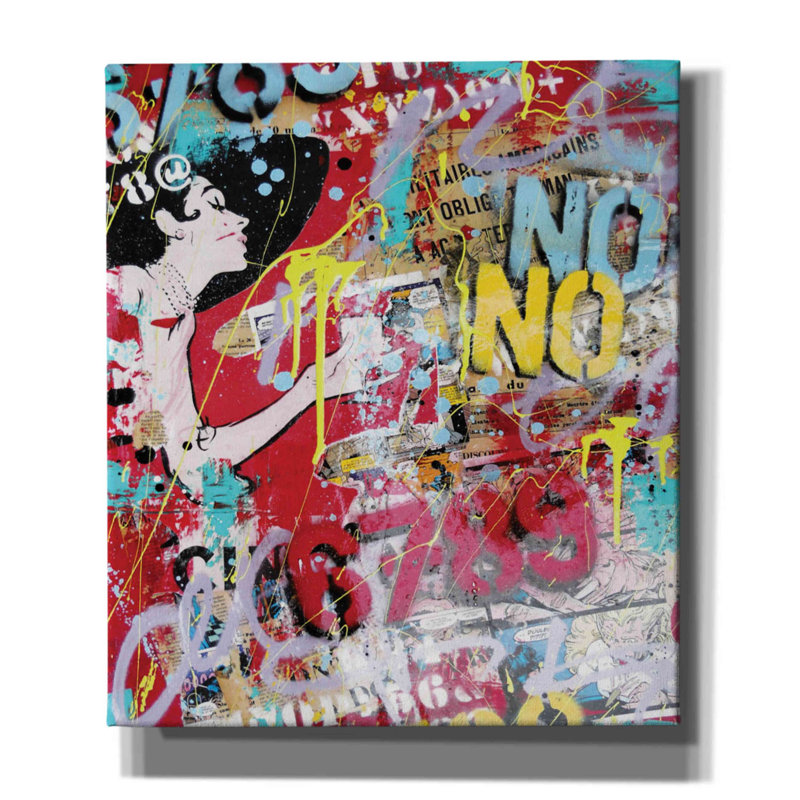 «Morning at Tiff's 2» par David Drioton, estampe numérique sur toile, H 30 po x l 26 po x P 1,5 po