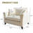 47'' W Oversized Armchair Deep Seat Single Sofa Accent Chair With Waist Pillow(Set Of 2)-577951573