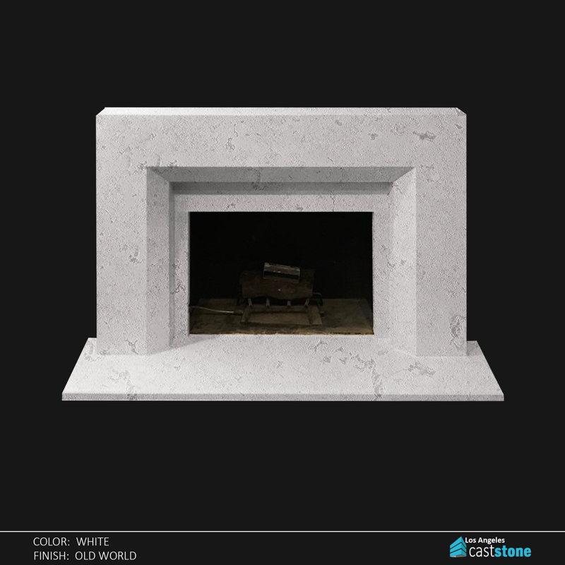 Pima Fireplace Surround, Old World White