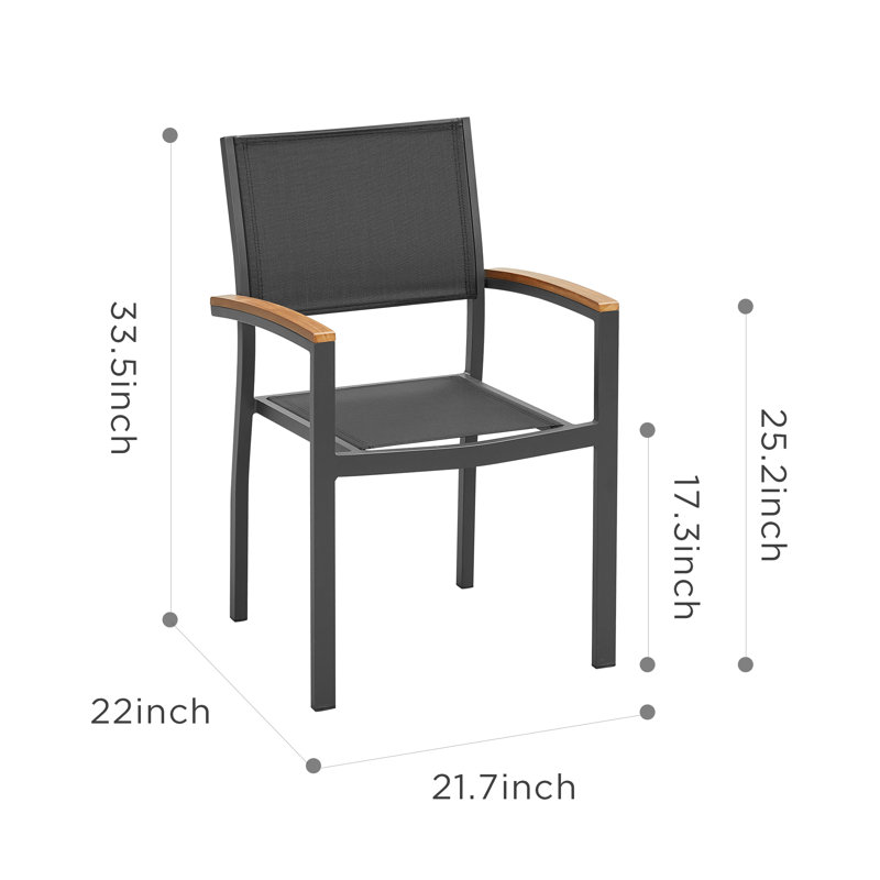 Ensemble repas d'extérieur rectangulaire pour 10 personnes avec plateau en teck Heck, Gris anthracite foncé, 10