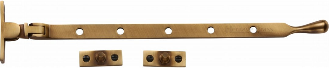 Heritage Brass Ball Casement Stay Curtain Hardware Accesory