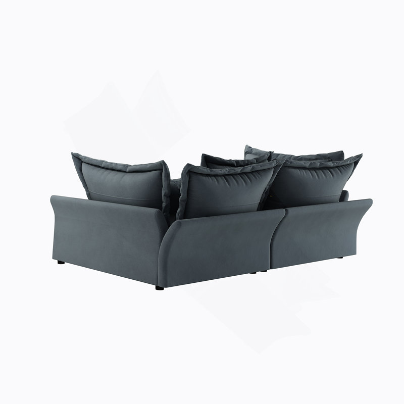 Canapé convertible confortable avec coussins moelleux et conception polyvalente pour divers espaces