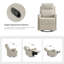Fauteuil inclinable et oscillant pivotant l 26,5 po Pancu-99840957