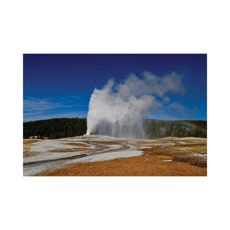 Old Faithful Rainbow by Susan Vizvary - Wrapped Canvas Print, 20.32 cm H x 30.48 cm W