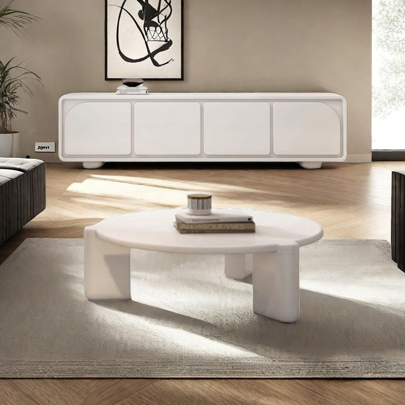 Simple modern coffee table TV cabinet combination
