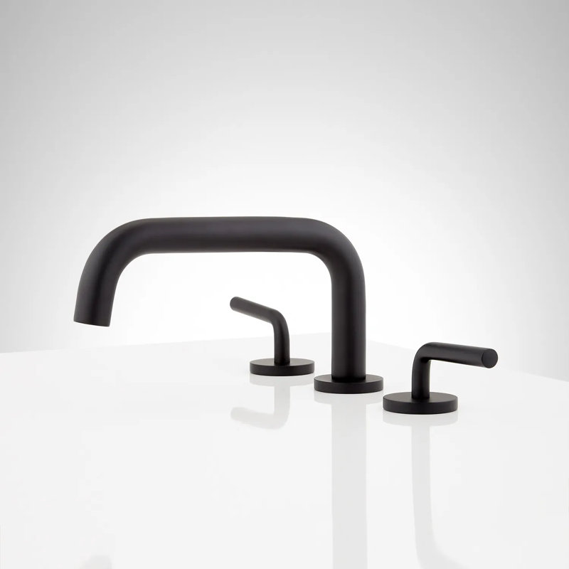 Ruscello Widespread Bathroom Faucet, Matte Black