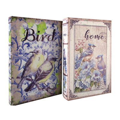 Nahlia 2 Piece Medium Density Fiberboard (MDF) Decorative Box Set