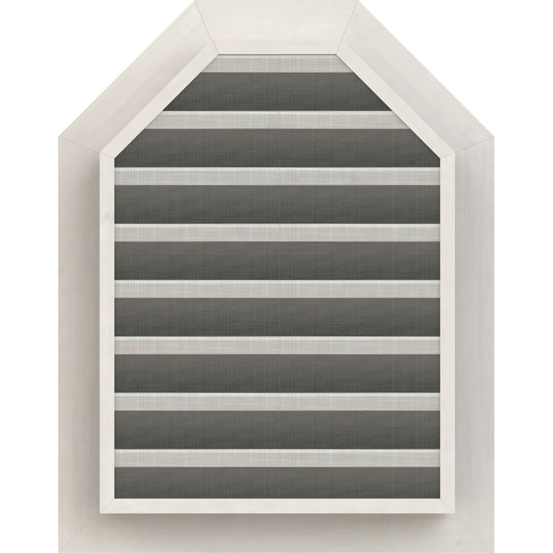 Ekena Millwork Wood Wall Vent Cover, 37" H x 23" W (RO: 32" H x 18" W), Primed Western Red Cedar (Smooth)