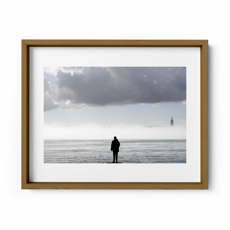 Morning Air Print by Joseph Regan, Walnut, 22" H x 26" W x 0.75" D