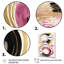 «Pink and Gold Curves I», reproduction de cadre flottant sur toile 3 pièces-87919245-87919244
