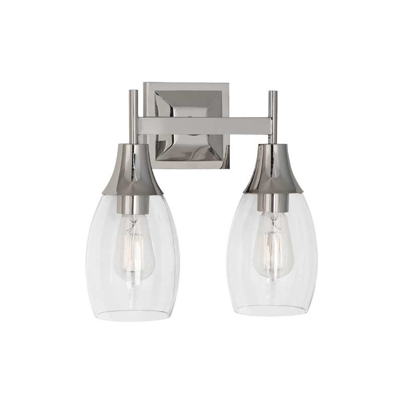 Grace 2 - Light Armed Sconce, Polished Nickel