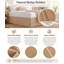 Jupe de lit double en toile de jute 15 x 15 po Greenland Home Fashions-605722962