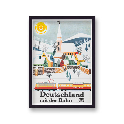 Germany Vintage Travel - Single Picture Frame Print
