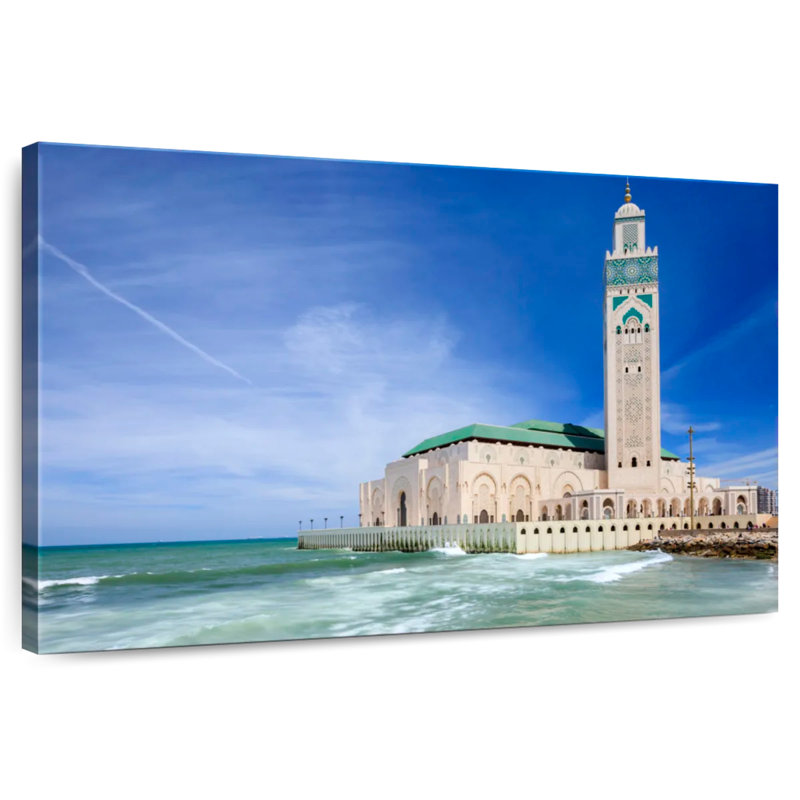 Plage de la mosquée Hassan II, H 8 po x l 12 po