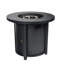 30" Propane Gas Fire Pit Table, 50000 BTU Round Steel Fire Pit For Outside Patio Deck Garden Courtyard-Black