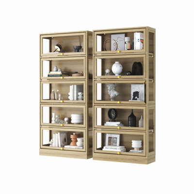 5-Tiers Curio Cabinet With LED Lighting For Collectibles, Collectibles Toy Organizers Rack & Display Shelf Display Case Storage Cabinet