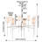 35in Width 8-Light Dimmable Classic / Traditional Chandelier With Fabric Shades For Dining Room-1952612152-1952612151-1952612149