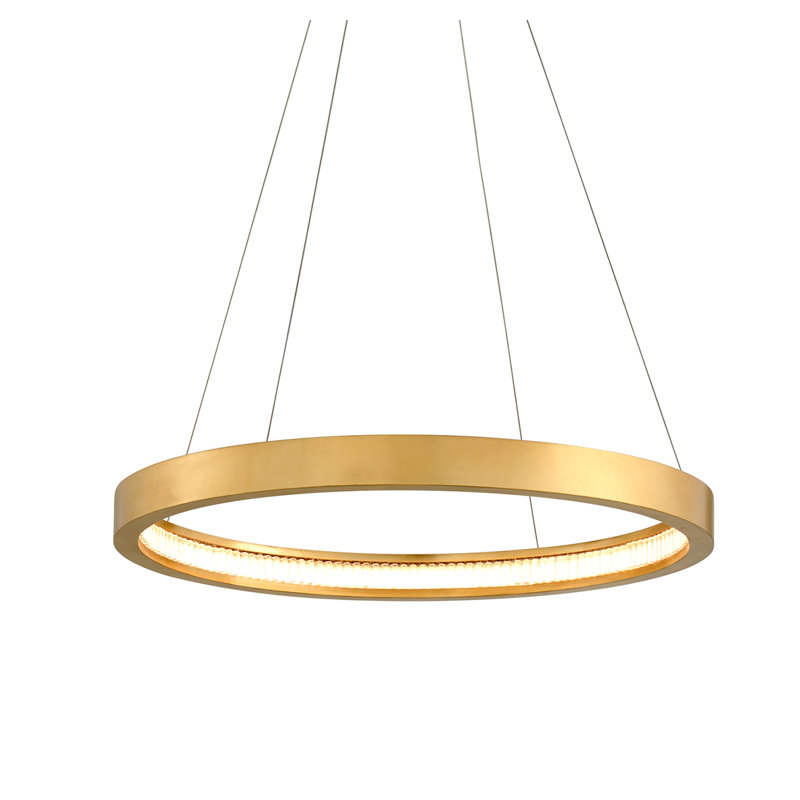 Jasmine 1 Light Chandelier, 114" H x 56" W x 56" D, Gold Leaf