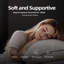 Oreiller à double chambre en mélange de duvet - Soutien moyen équilibré, noyau doux et de soutien pour toutes les positions de sommeil (ensemble de 2)-118176369-119256334