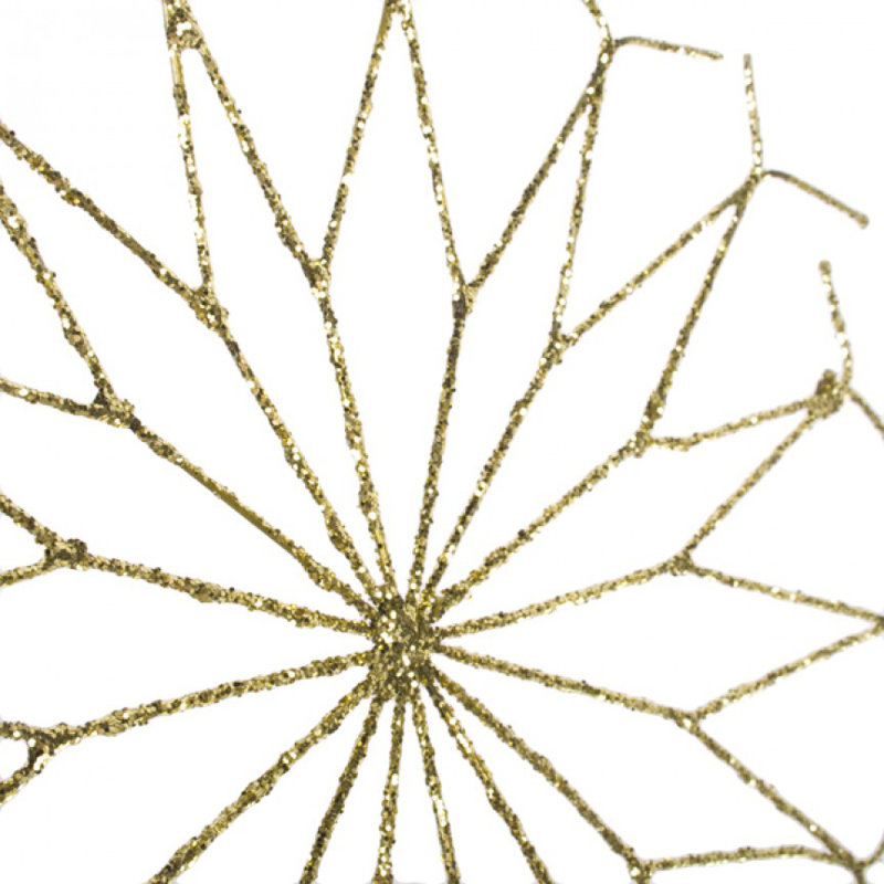 15cm Metal Holiday Shaped Ornament, Gold