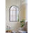Arched Mirror With Black And Gold Windowpane Design-1243035120