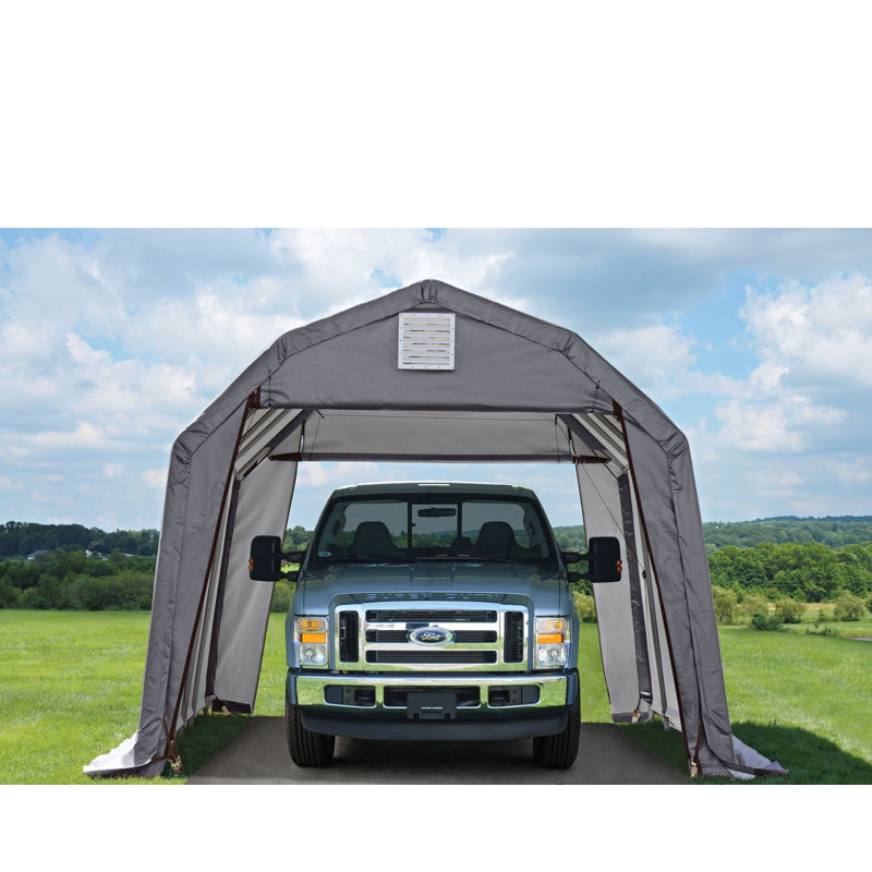 12 Ft. W x 28 Ft. D Garage, Gray