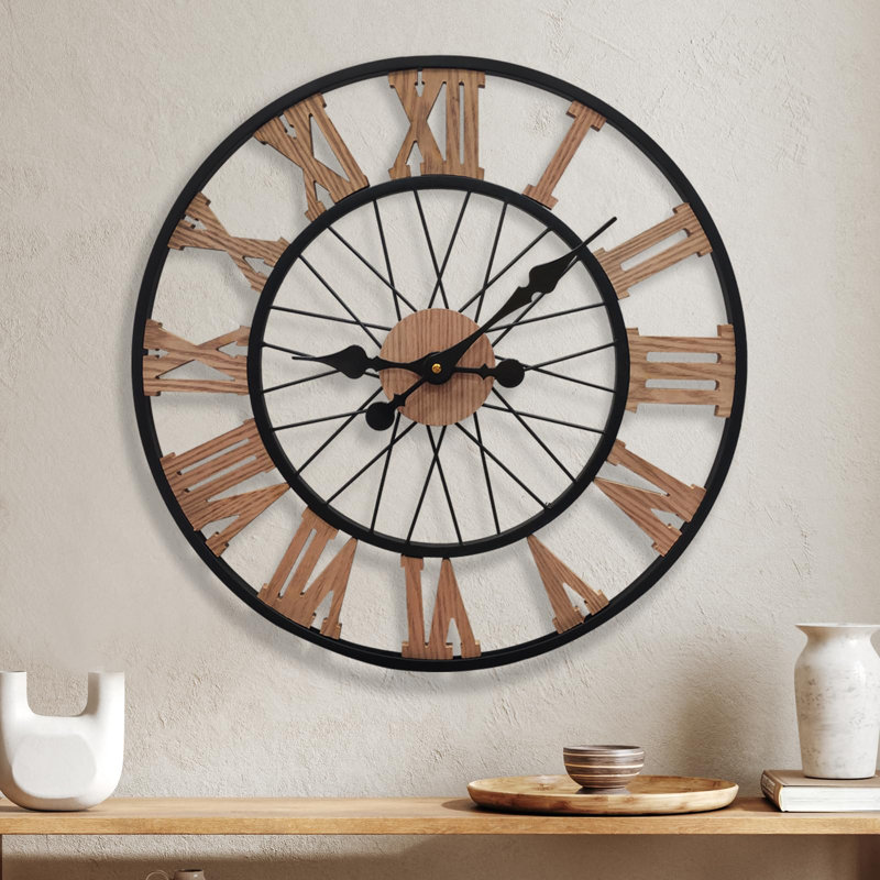 Lucene Metal Wall Clock