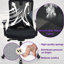 Fauteuil de conférence ergonomique, fauteuil de travail avec dossier et coussin en mousse à mémoire de forme, fauteuil de bureau lombaire réglable