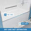 Cadre en aluminium 60 po x 57 po en verre trempé 1/4 po avec poignée anti-déflagrante à double porte coulissante en acier inoxydable, chrome-125401276-112964117