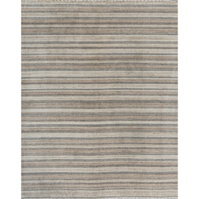 Striped Area Rug in Gray