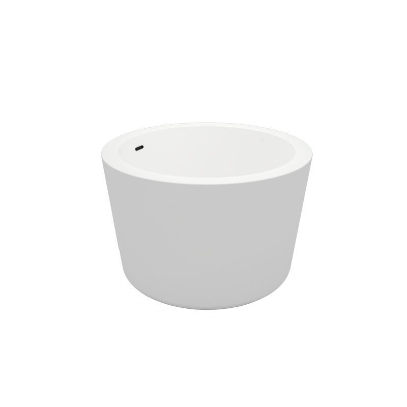41.14'' x 41.14'' Soaking Acrylic Bathtub, Gloss white