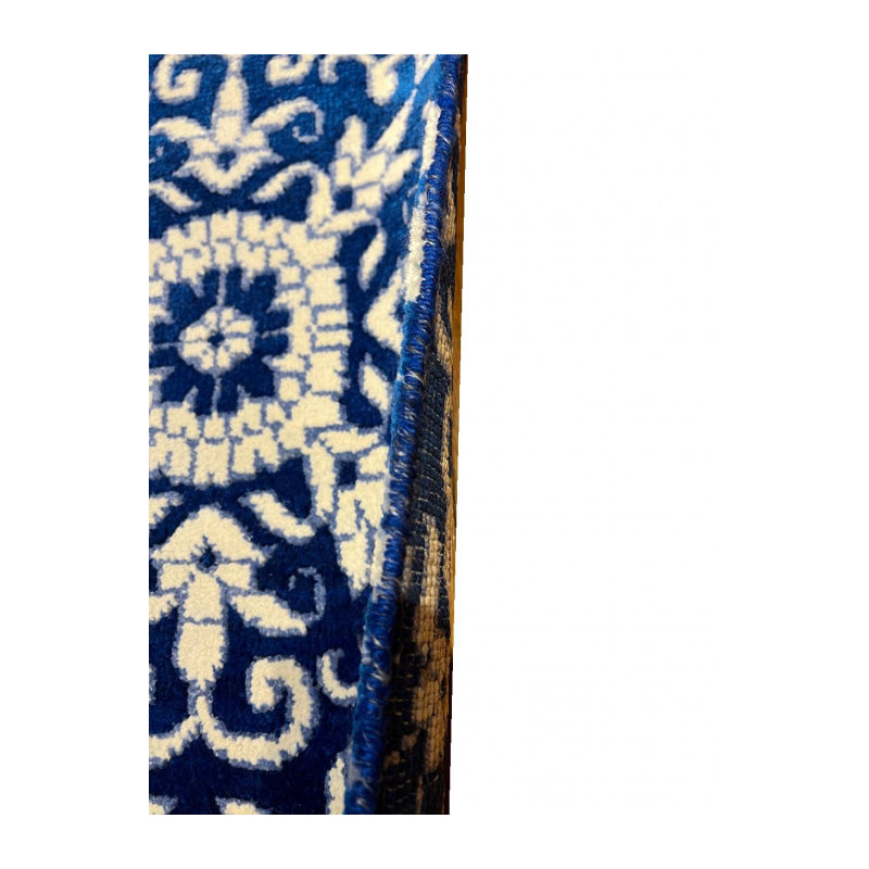 Tapis moderne en soie et laine nouées à la main fines 5 pi 11 po x 9 pi 2 po